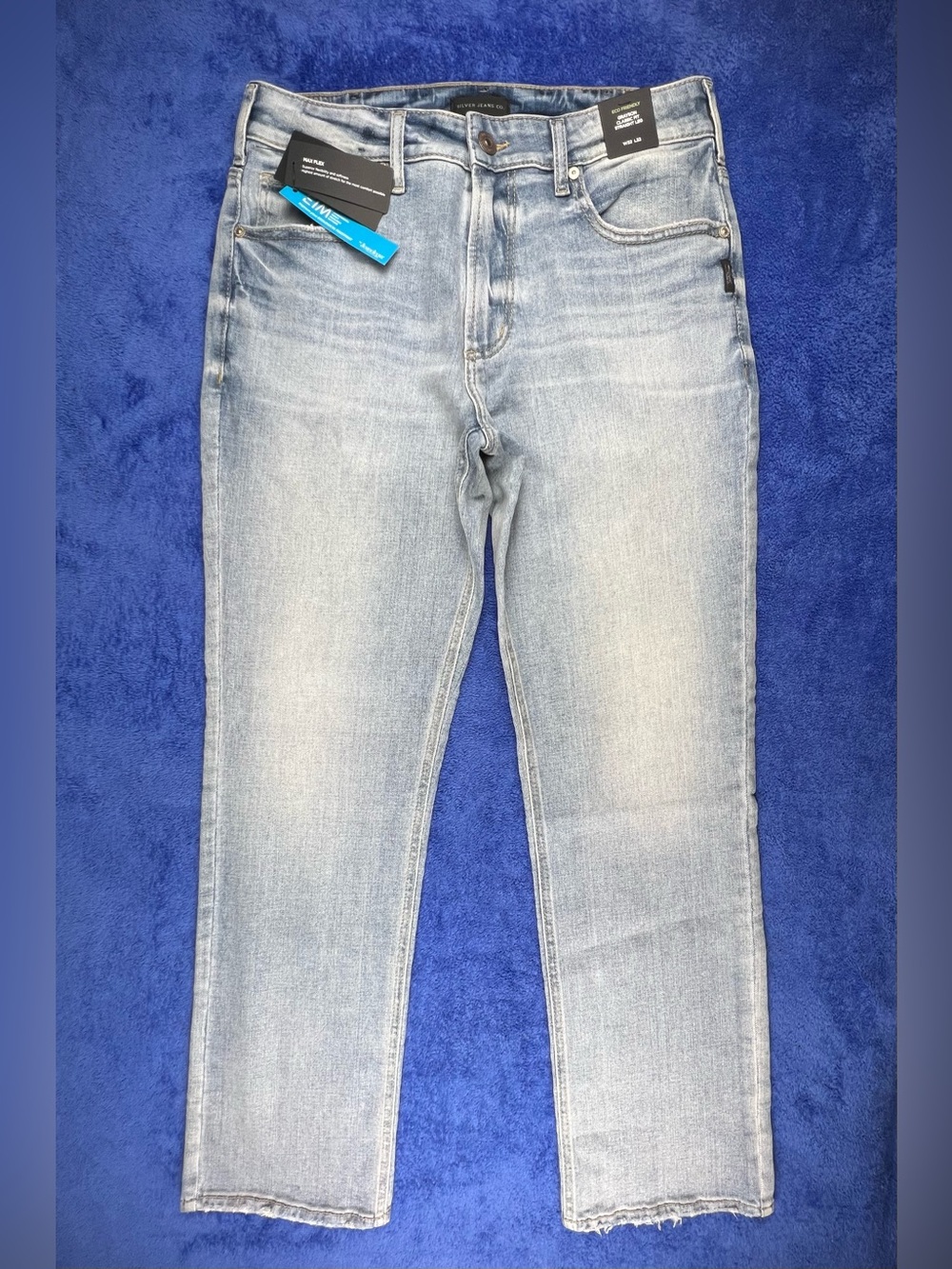 Silver Jeans Mens 32x32 Grayson Classic Fit Straight Leg Light Blue Wash NWT
